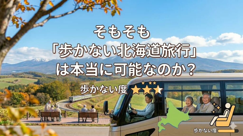 そもそも「歩かない北海道旅行」は本当に可能なのか?