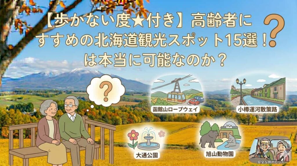 【歩かない度★付き】高齢者におすすめの北海道観光スポット15選!