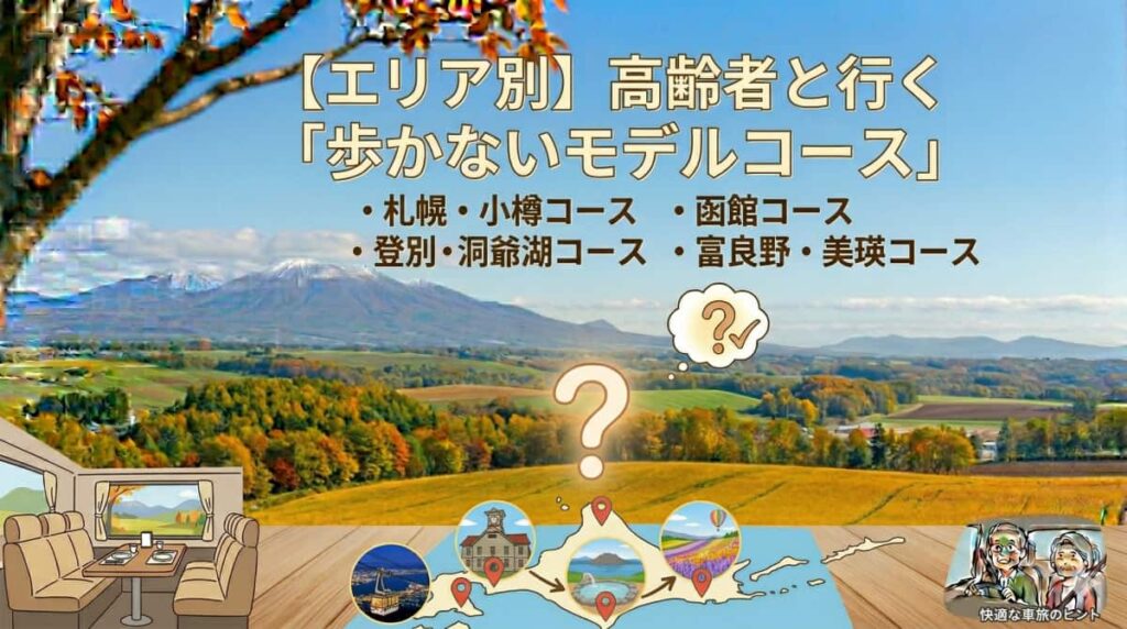 【エリア別】高齢者と行く「歩かないモデルコース