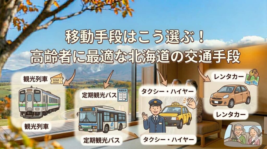移動手段はこう選ぶ!高齢者に最適な北海道の交通手段
