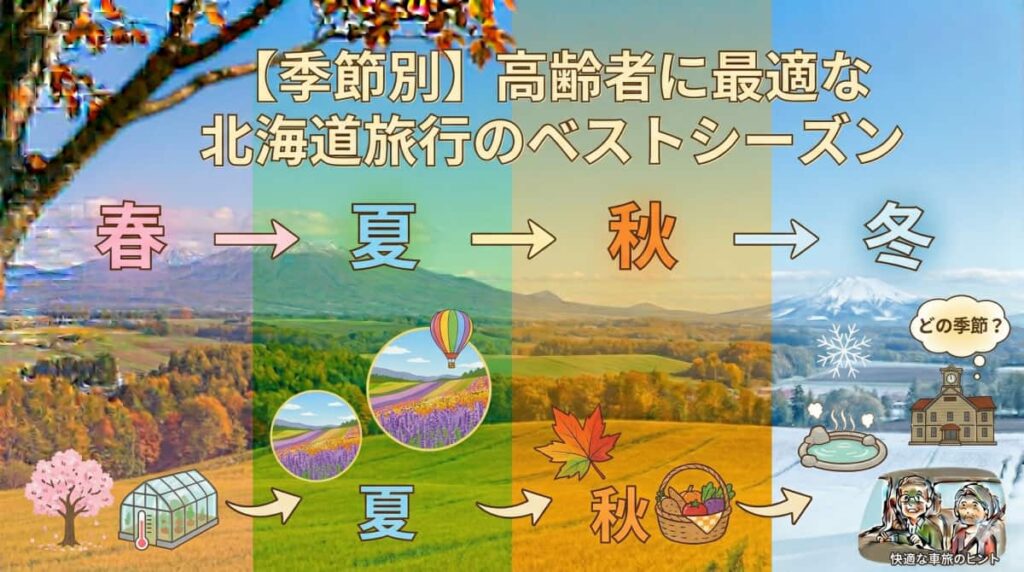 【季節別】高齢者に最適な北海道旅行のベストシーズン
